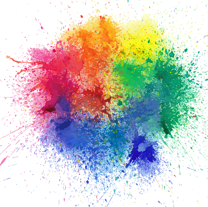 Holi paint splash