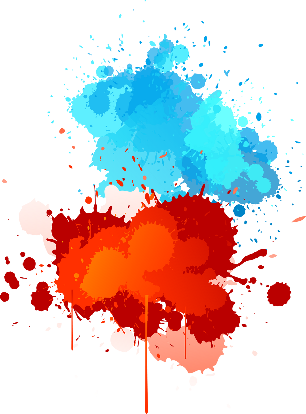 Colorful Paint Splashes